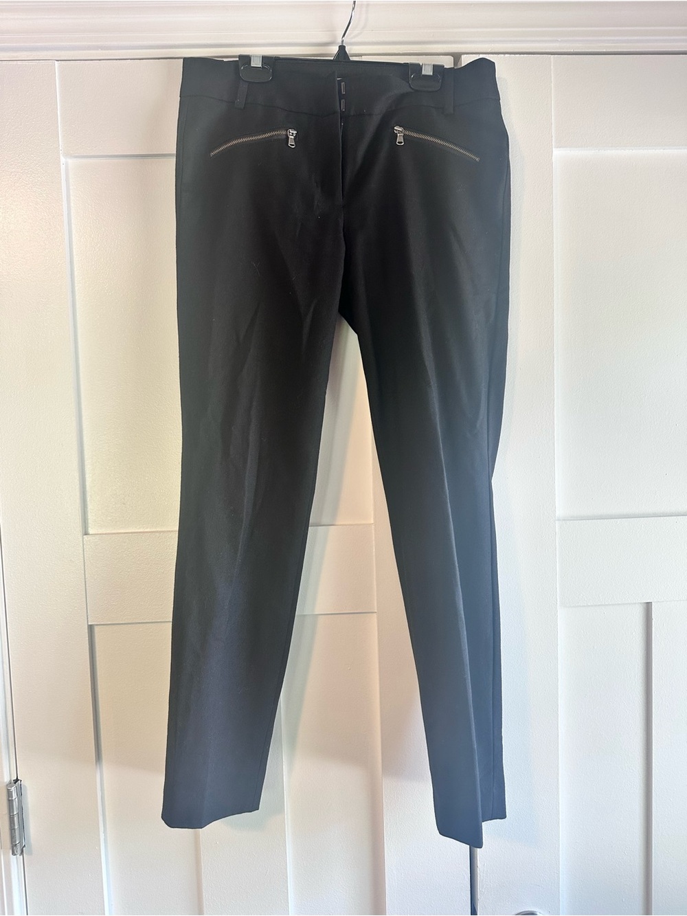 J. Crew Black Slim Dress Pants with Zip Pocket Accents